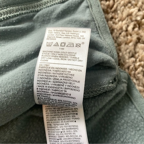 Athleta Retroplush Crewneck Sweatshirt Oversized Minimalistic Grey Green Sz XS - Picture 12 of 13